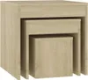 A set of three nesting tables made of wood composite. Náhled obrázku produktu