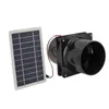 10W 12V solar powered exhaust fan for round tube ABS solar Anteprima dell’immagine prodotto 2
