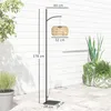 Solární stojací lampa Outsunny z ratanu se světelným Náhled obrázku produktu 3