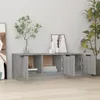 vidaXL TV-Schrank Grau Sonoma 102x35x36,5 cm Holzwerkstoff Produktbild-Vorschau 2