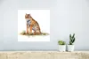 MuchoWow® Poster Tiger - Gras - Malerei 30x30 cm - Produktbild-Vorschau 5
