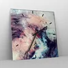 Wanduhr - Quadrat - Glasuhr - Abstraktion modern - 40x40cm Produktbild-Vorschau 4