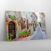 Bild auf Leinwand - Leinwandbild - Italien Straße Blumen Produktbild-Vorschau 4