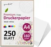 younikat 160 g/qm Papier DIN A4 Kopierpapier 250 Blatt weiß Produktbild-Vorschau 1