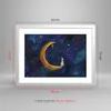 Gerahmtes Poster - Weißer Rahmen - Mädchen auf der Mond - Produktbild-Vorschau 5