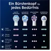 A diagram showing different types of electric toothbrush heads and their features. Náhľad obrázku produktu