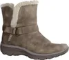 A single brown winter boot with cream-colored fur lining is shown against a white background. Voir les images du produit