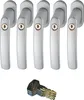 ABUS 442582 FG200 S SB abschließbarer Fenstergriff, silber Produktbild-Vorschau 1