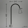 Lampe de chevet LED 1-flamme, 4,7W 350lm Blanc chaud 3000K, Voir les images du produit 5