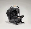 A black Joie Signature Sprint baby car seat with a brown handle is shown against a light gray background. Produktbild-Vorschau
