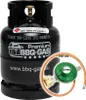 Premium BBQ-GAS Flasche 8kg ungefüllt    im Set 1 Regler Produktbild-Vorschau 1
