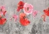 Vlies Fototapete - Gray Meadow 350x256 cm Blumen Produktbild-Vorschau 5
