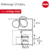 Hailo CompactBox M Abfallsammler - Einbau Swing Mülleimer Produktbild-Vorschau 5