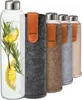 Cosumy Trinkflasche aus Glas mit Filzbeutel 750ml - Produktbild-Vorschau 1