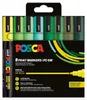 Sada 8 ks fixů UNI POSCA PC-5M, zelená barva Náhled obrázku produktu 2