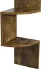 A close-up view of a wooden corner shelf unit. Náhľad obrázku produktu