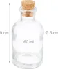 Relaxdays Dekogläser 30er Set, Glasflaschen mit Korken, 60 Produktbild-Vorschau 4