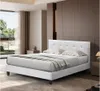 Lit double en pvc "Julia" - 140 x 190 cm - Blanc Voir les images du produit 2