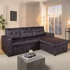 riess-ambiente Ecksofa APARTMENT 205cm grau Samt 3-Sitzer Produktbild-Vorschau 1