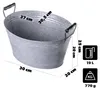 Vasca in zinco KADAX da 19 litri per giardino, grande vasca Anteprima dell’immagine prodotto 2