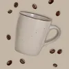 Set di 6 tazze da caffè in gres monocromatico moderno e Anteprima dell’immagine prodotto 3