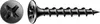 Two views of a black screw on a white background. Produktbild-Vorschau