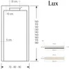 Mineralguss-Duschwanne extra flach LUX Schieferoptik weiß Produktbild-Vorschau 3