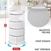 Vozík Floordirekt Henry metal white - kuchyňský vozík s 5 Náhled obrázku produktu 2