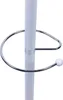 A close-up view of a white coat rack pole with a silver ring and a white ball at the end of the ring. Náhled obrázku produktu