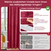 Lot de 2 rideaux en velours à motifs floraux, opaques, avec Voir les images du produit 4