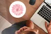 MuchoWow® Mauspad Mousepad Blumen - Rosa - Kamille 20x20 cm Produktbild-Vorschau 3