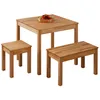 Krok Wood Esstisch Tomas aus Massivholz in Buche 75x75x75 Produktbild-Vorschau 2