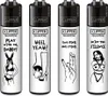 Clipper Reibrad Feuerzeuge FFX Adults #5, 4 Stück Produktbild-Vorschau 1
