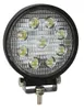 A round LED work light with a metal bracket and bolt. Anteprima dell’immagine prodotto