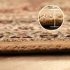 Close-up of a rug's edge, showing its thickness with a measurement overlay. Produktbild-Vorschau
