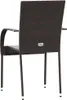 A single brown poly rattan garden chair shown from the back. Náhľad obrázku produktu