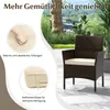 Zestaw mebli ogrodowych COSTWAY z polyratanu, meble Podgląd zdjęcia produktu 5