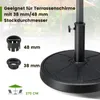 COSTWAY stojak na parasol 14 kg, okrągły stojak na parasol Podgląd zdjęcia produktu 3