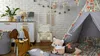 Süße Kinderschaukel  für Kinderzimmer Babyschaukel mit Produktbild-Vorschau 2