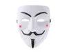 A white Vendetta mask with black details and pink cheeks is shown against a white background. Náhľad obrázku produktu