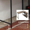 HOMCOM Computertisch Bürotisch platzsparend Spanplatte Produktbild-Vorschau 6