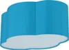 Kinderzimmer Lampe Decke Blau klein flach Wolke Stoffschirm Produktbild-Vorschau 2