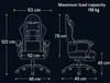 Diagram showing the dimensions of a gaming chair. Produktbild-Vorschau