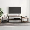 TV-Schrank Räuchereiche 197x35x52 cm Holzwerkstoff Produktbild-Vorschau 3