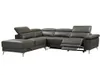 Relaxsofa Ecksofa Leder elektrisch - Ecke Links - Anthrazit Produktbild-Vorschau 1
