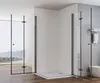 IMPTS Duschkabine Eckeinstieg 90x90cm Mattschwarz Dusche Produktbild-Vorschau 2