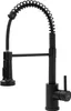 A black kitchen faucet with a pull-down sprayer. Náhľad obrázku produktu