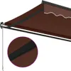 vidaXL Markýza manuální hnědá 400x350 cm Náhled obrázku produktu 7