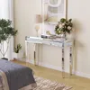 WISFOR Table console miroir, Table console argent verre Voir les images du produit 8