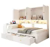 STILVORA houten bed, 90x200 cm, met bureau, kinderbed met Productafbeelding-voorbeeld 9